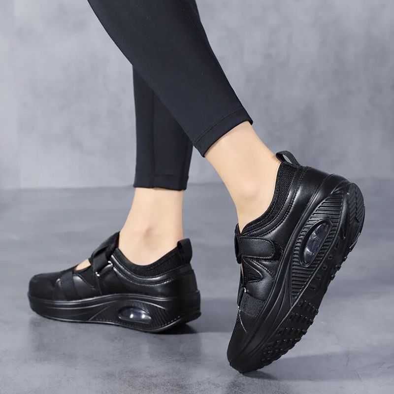 CMF Women Orthopedic Sneakers Mesh Air Cushion Velcro Ventilation Unique Style Shoes