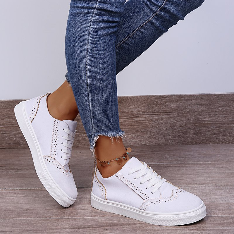 CMF Women Arch Support Shoes Comfortable Round Toe Vulcanized Retro Shoes