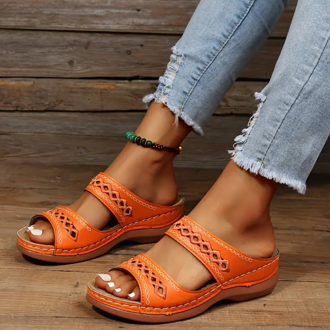 CMF Women Orthopedic Slippers Arch-support Ventilated Open Toe Casual Summer Sandals