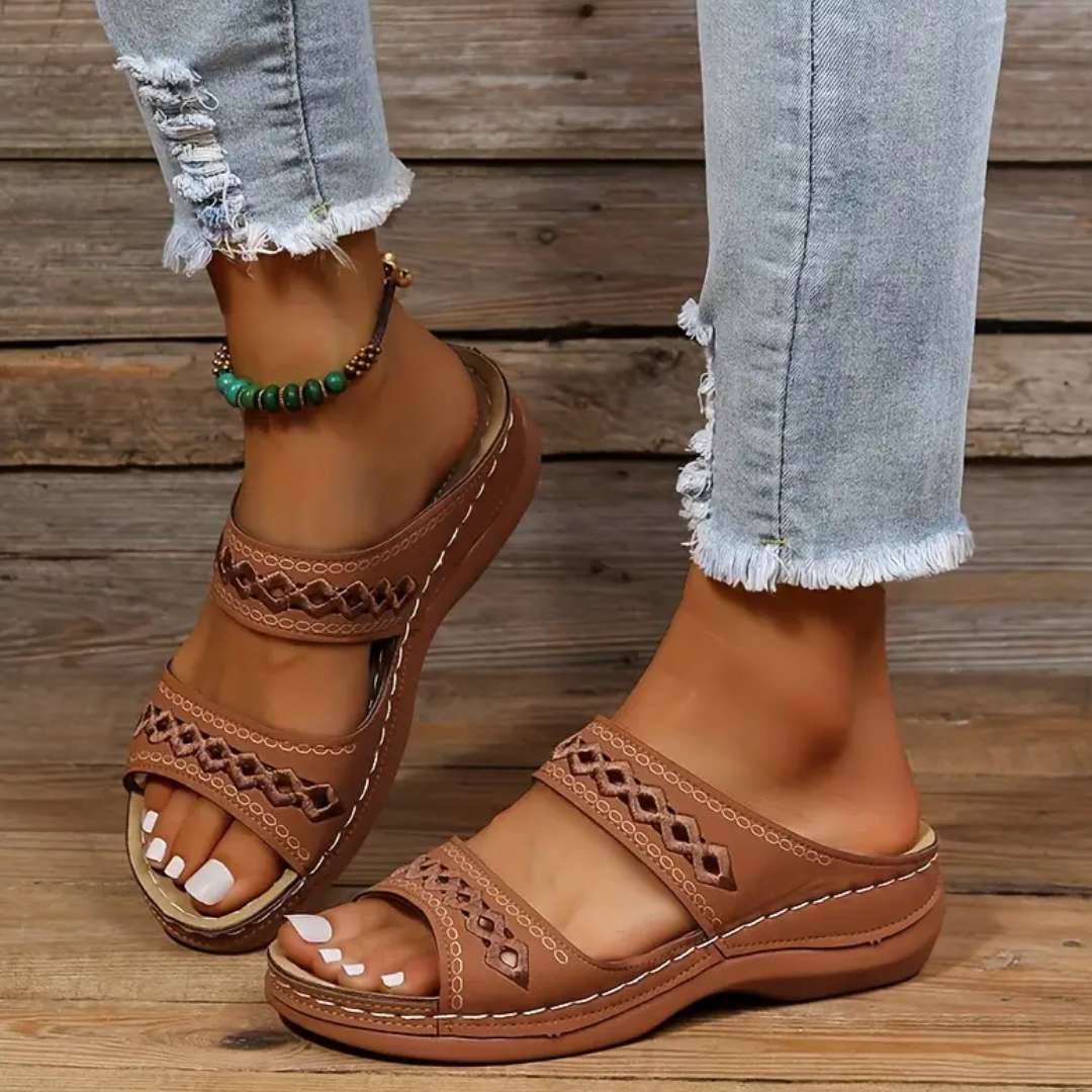 CMF Women Orthopedic Slippers Arch-support Ventilated Open Toe Casual Summer Sandals
