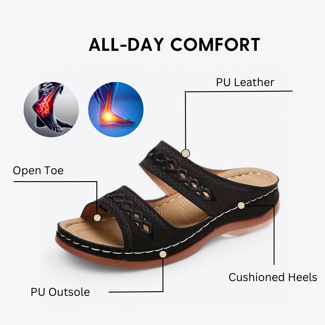 CMF Women Orthopedic Slippers Arch-support Ventilated Open Toe Casual Summer Sandals