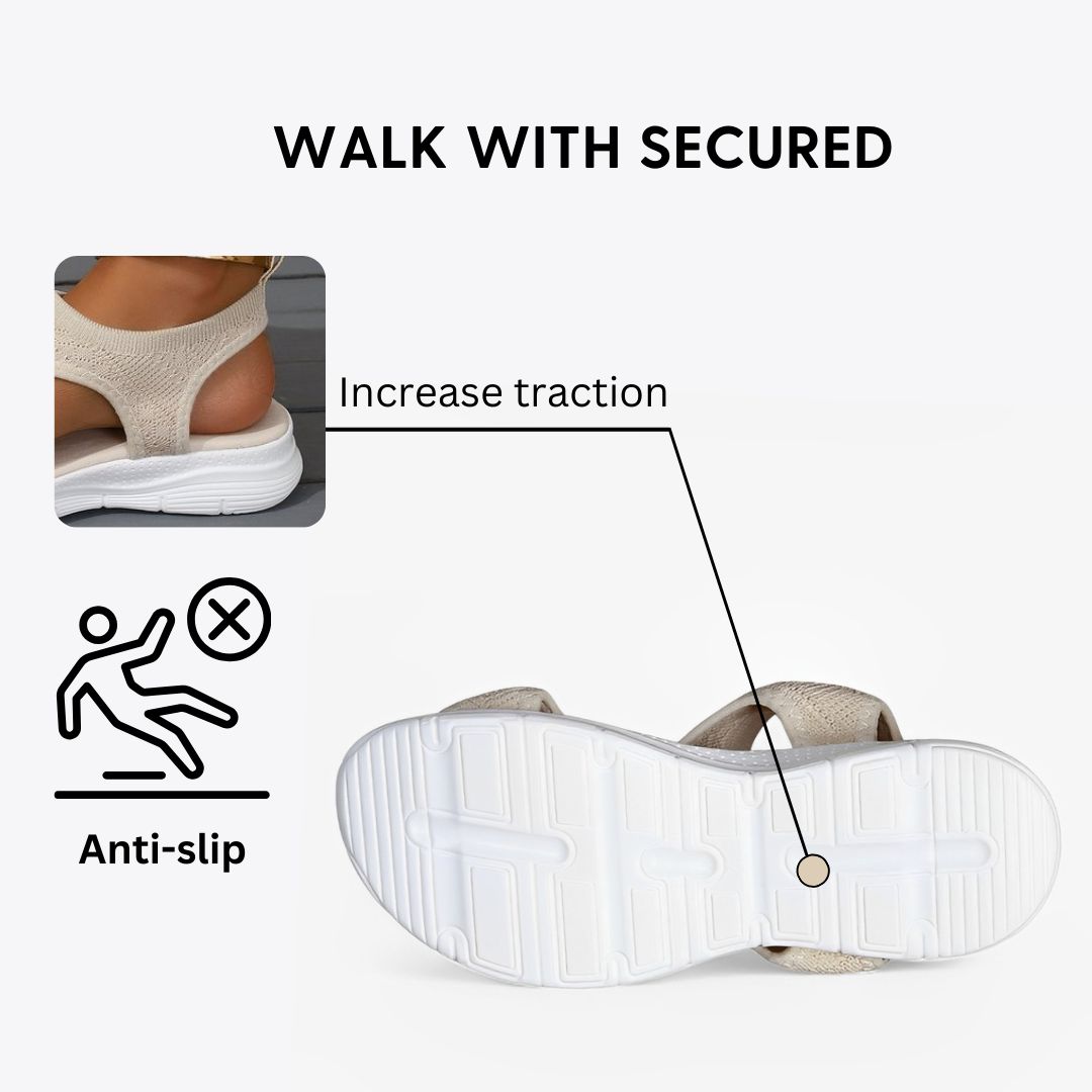 CMF Women Orthopedic Sandals Breathable Arch-support Open-toe Mesh Leisure Summer