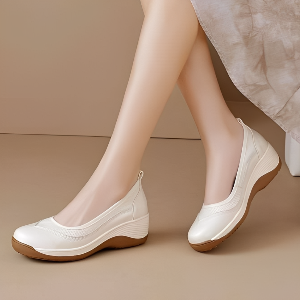 CMF Women Orthopedic Shoes Arch-suppport Comfortable Leather Slip-on Elegant Dress Shoes