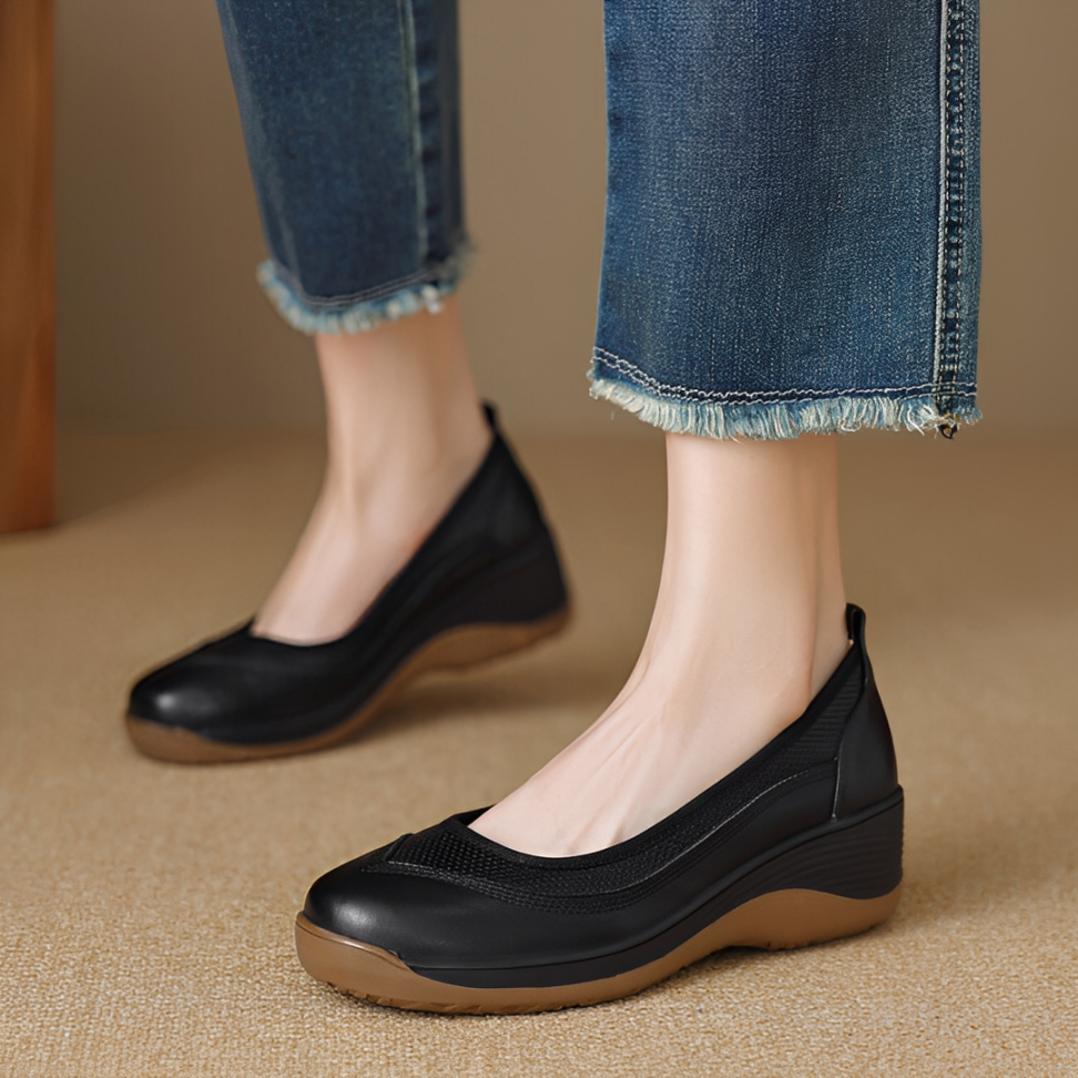 CMF Women Orthopedic Shoes Arch-suppport Comfortable Leather Slip-on Elegant Dress Shoes