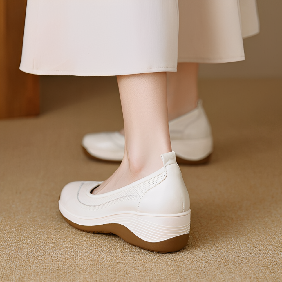 CMF Women Orthopedic Shoes Arch-suppport Comfortable Leather Slip-on Elegant Dress Shoes