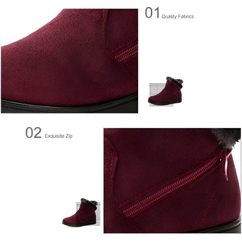 CMF Orthopedic Boots Side-Zipper Seamless Velvet Modern Plush Women Shoes