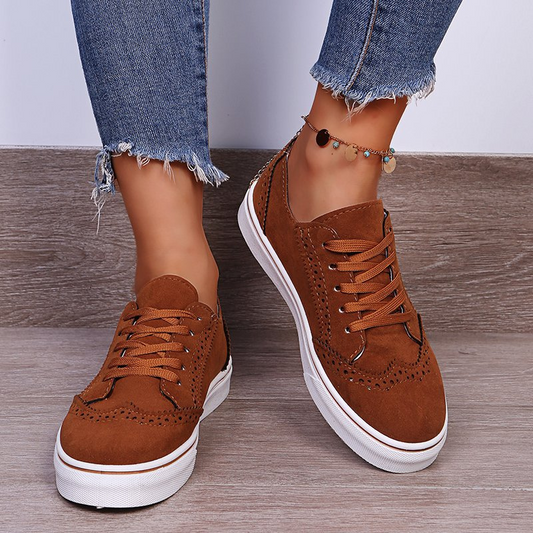 CMF Women Arch Support Shoes Comfortable Round Toe Vulcanized Retro Shoes