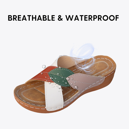 CMF Women Sandals Arch Support Comfortable Lightweight Soft-cushioned Sole Slip-on Retro Design for Summer