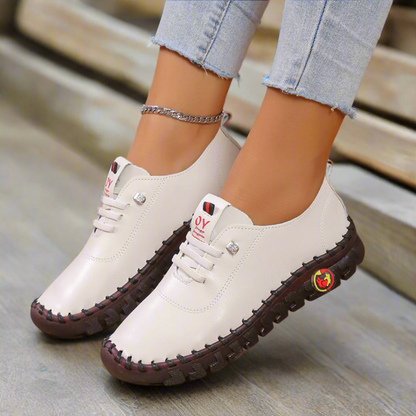 supportive women's dress shoes CMF Women Orthopedic Shoes Breathable Arch-Support Wide Foot Leather – Comofeet