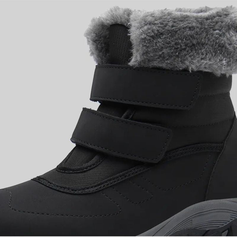 CMF Orthopedic Women Snow Boots Ankle Velcro Fur Inside Thick Sole WaterProof Winter Footwear