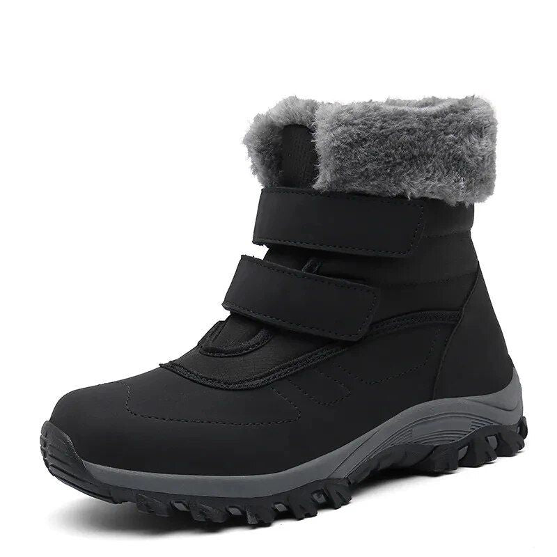 CMF Orthopedic Women Snow Boots Ankle Velcro Fur Inside Thick Sole WaterProof Winter Footwear