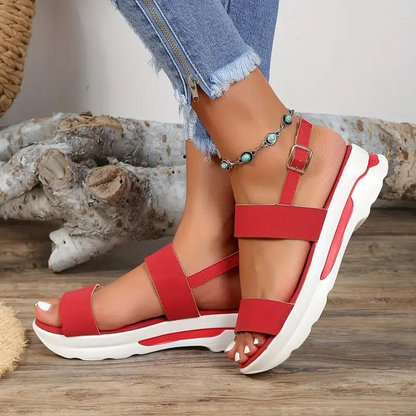 CMF Women Orthopedic Wedge Sandals Thick Sole Breathable Open-toe Sandals