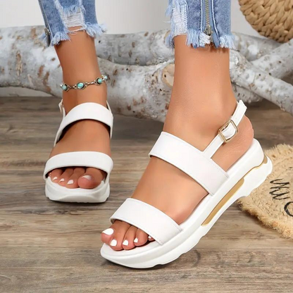 CMF Women Orthopedic Wedge Sandals Thick Sole Breathable Open-toe Sandals