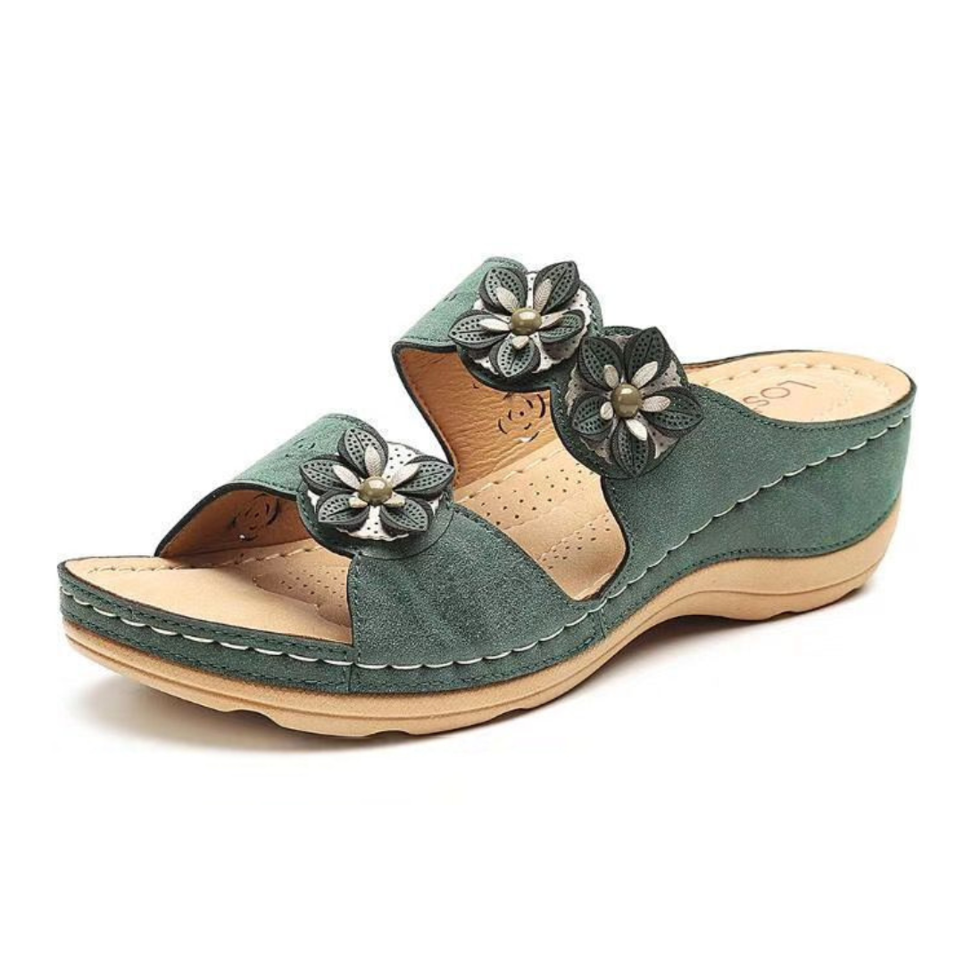 CMF Orthopedic Women Sandals Anti-Slip Summer Flower Design