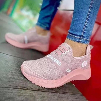 CMF Women Orthopedic Sneakers Knitted Vulcanize Slip-on Anti-shock Walking Shoes