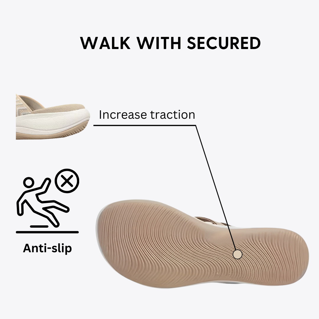 CMF Women Orthopedic Slippers Arch-support Breathable Open Toe Cross-strap Beach Summer Trendy