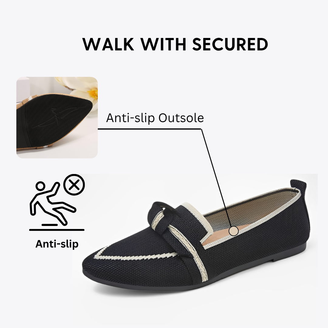 CMF Women Shoes Breathable Mesh Comfortable Dress Shoes Pointed Toe Flat Casual Walking Summer