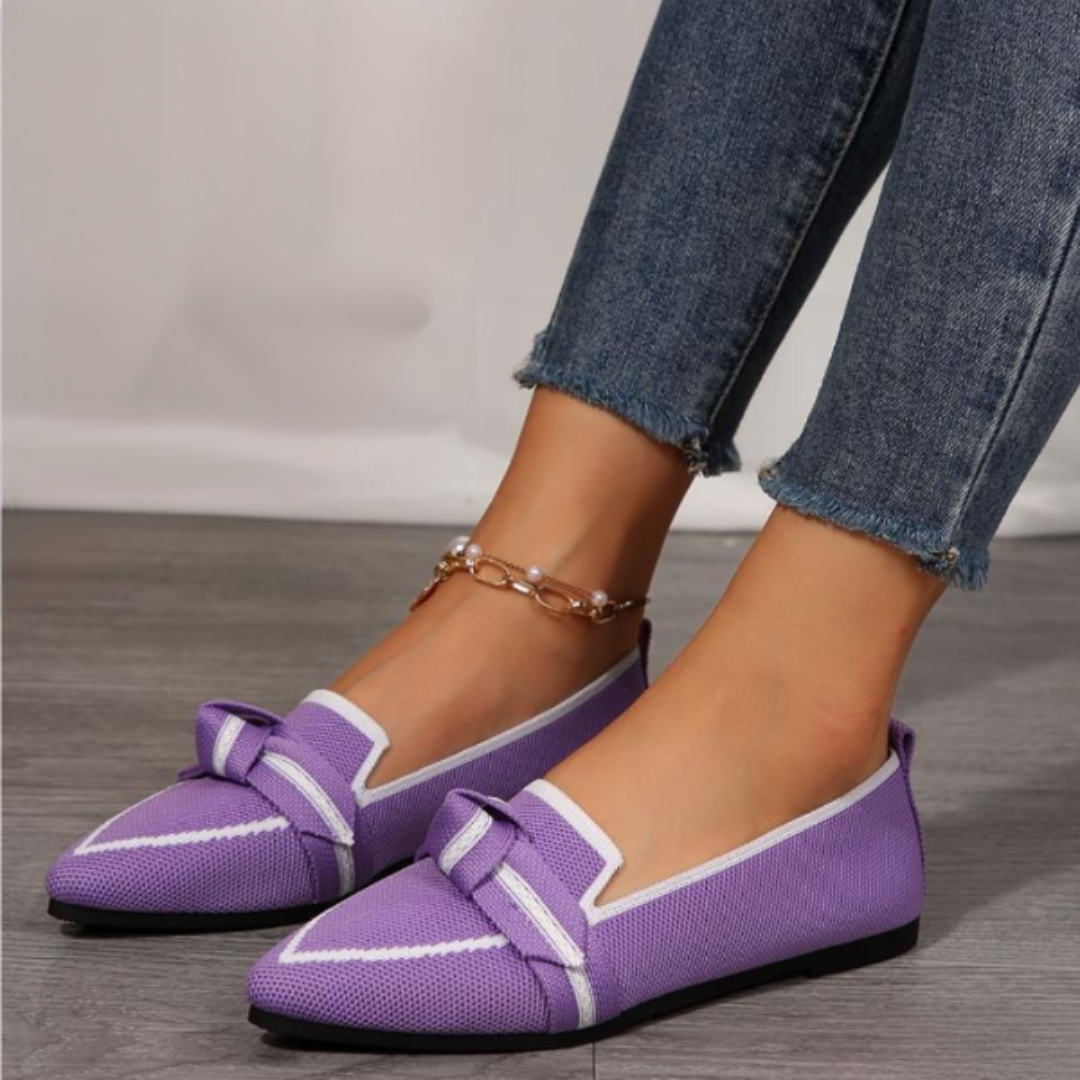 CMF Women Shoes Breathable Mesh Comfortable Dress Shoes Pointed Toe Flat Casual Walking Summer