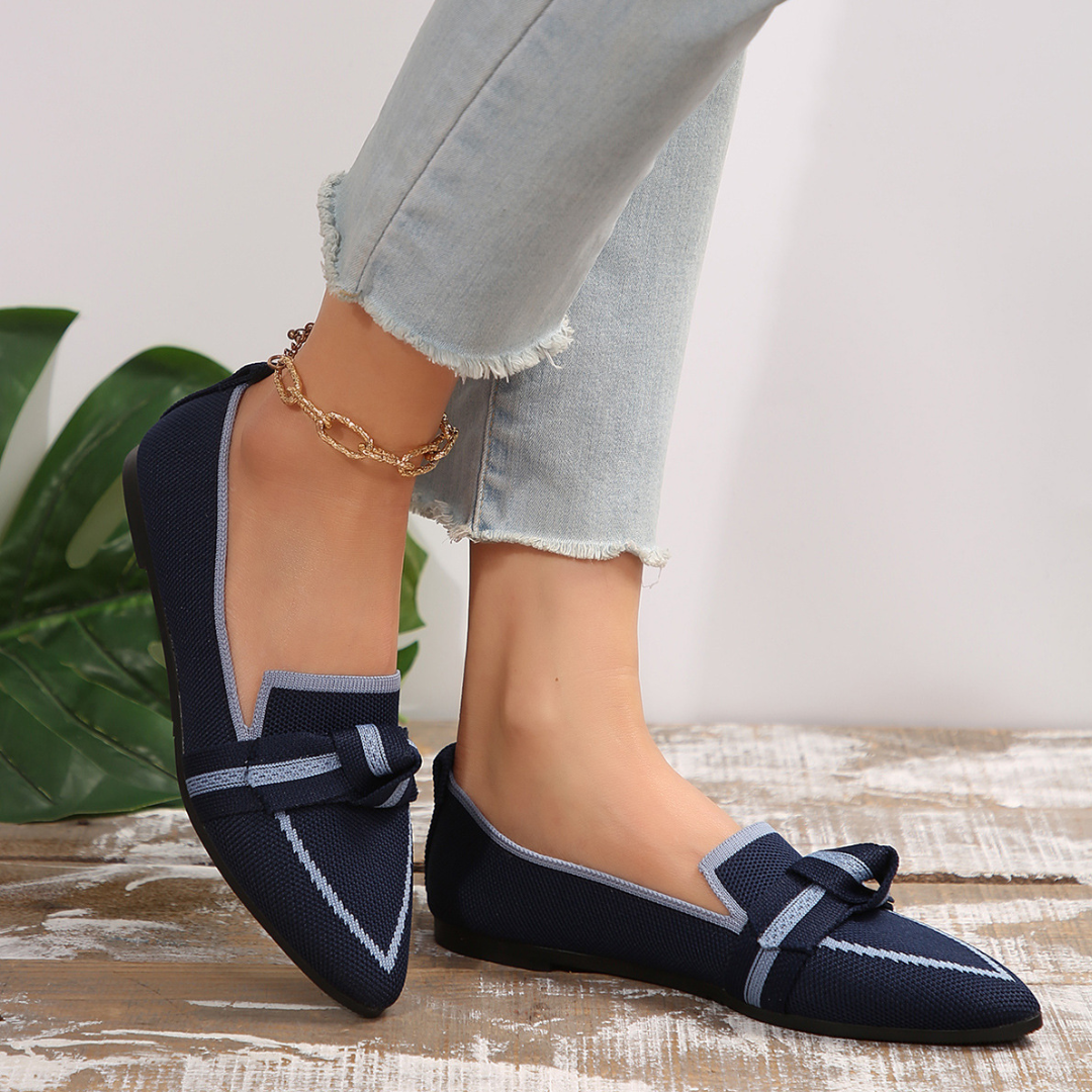 CMF Women Shoes Breathable Mesh Comfortable Dress Shoes Pointed Toe Flat Casual Walking Summer