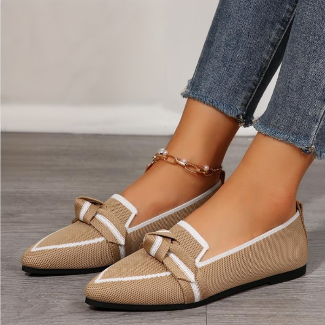 CMF Women Shoes Breathable Mesh Comfortable Dress Shoes Pointed Toe Flat Casual Walking Summer