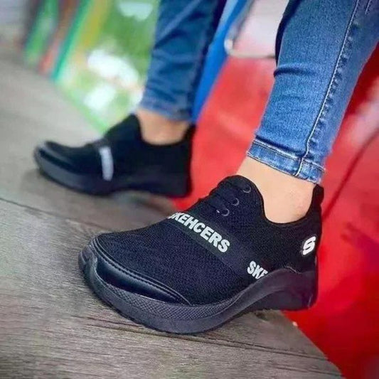 CMF Women Orthopedic Sneakers Knitted Vulcanize Slip-on Anti-shock Walking Shoes