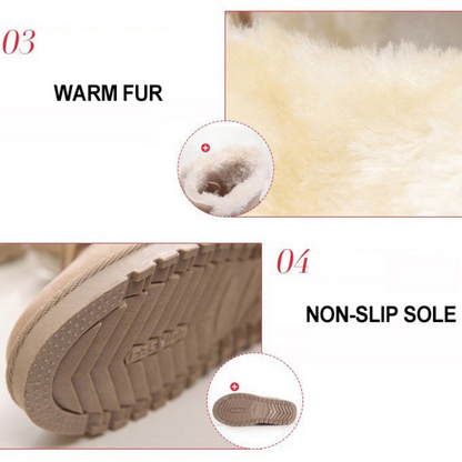 CMF Winter Women Snow Ankle Boots Short Super Warm Fur Inside Shoes
