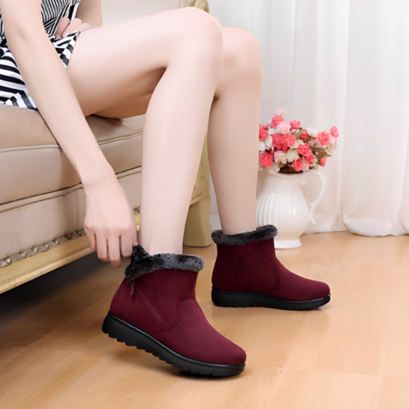 CMF Orthopedic Boots Side-Zipper Seamless Velvet Modern Plush Women Shoes