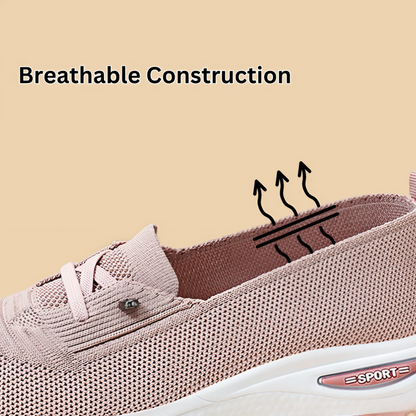 CMF Women Orthopedic Walking Shoes Breathable Arch-support Mesh Knitted Loafers