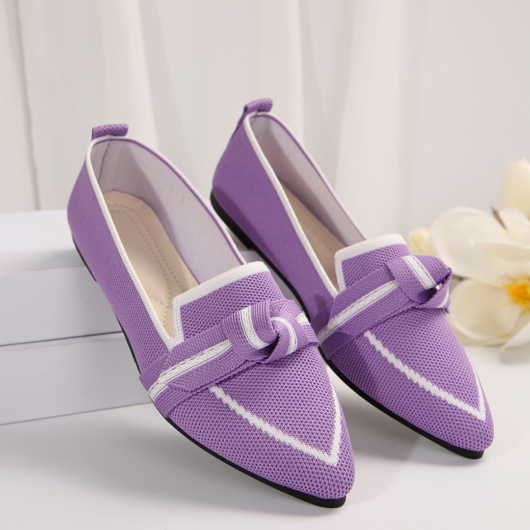 CMF Women Shoes Breathable Mesh Comfortable Dress Shoes Pointed Toe Flat Casual Walking Summer