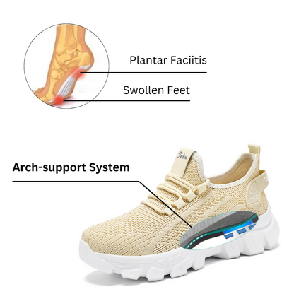 CMF Women Orthopedic Shoes Breathable Arch-support Mesh All-day Standing Comfort Summer Walking