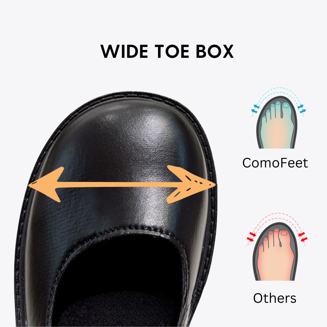 CMF Women Shoes Comfortable Mary Jane Platform Leather Buckle Elegance Walking