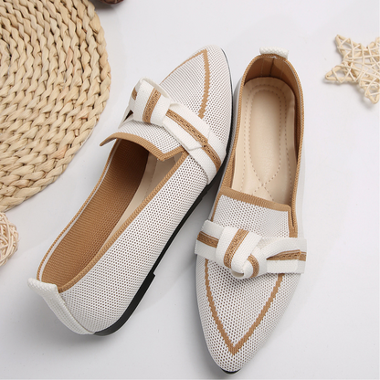 CMF Women Shoes Breathable Mesh Comfortable Dress Shoes Pointed Toe Flat Casual Walking Summer