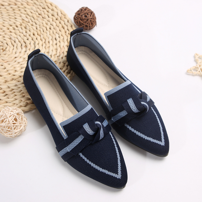 CMF Women Shoes Breathable Mesh Comfortable Dress Shoes Pointed Toe Flat Casual Walking Summer