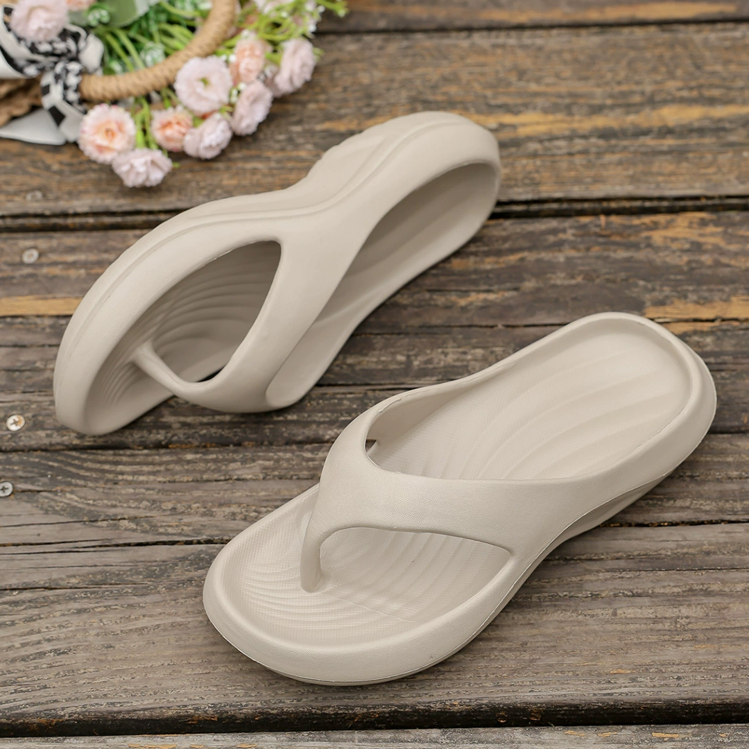 CMF Women Orthopedic Sandals Waterproof Arch-support Soft Airy Flip-flop Casual Summer