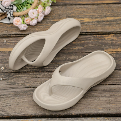 CMF Women Orthopedic Sandals Waterproof Arch-support Soft Airy Flip-flop Casual Summer