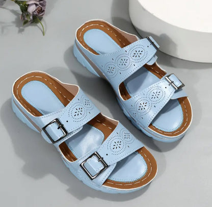 CMF Orthopedic Women Sandals Thick Sole Leather Comfort Summer