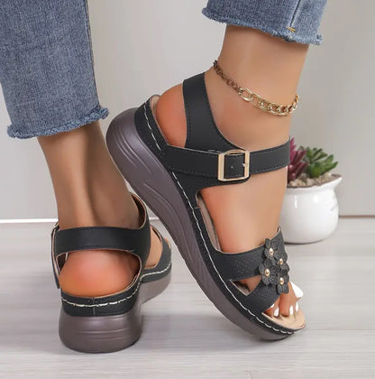 CMF Orthopedic Women Sandals Comfy New Summer Vintage Flowers Platform