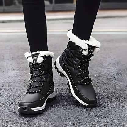 CMF Best Orthopedic Women Boots Waterproof Fur-Lined Non-Slip Warm Ankle Boots